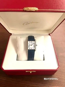 Cartier Mast Tank Watch Quartz Men's White Dial Square Used From Japan - Picture 1 of 9