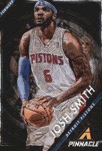 2013-14 Pinnacle Museum Collection Pistons Basketball Card #51 Josh Smith