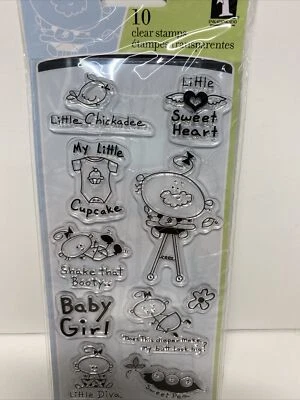 Estampillas transparentes Inkadinkado PEQUEÑA CUPCAKE BEBÉ NIÑA 97612 Foto 1 de 3