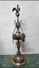 Antica lucerna argento lume lampada lanterna olio neoclassica