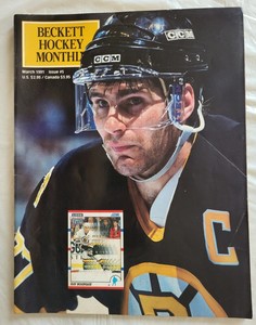 March 1991 Beckett Hockey Monthly Magazine Issue #5 Ray Bourque / Mike Bossy
