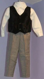 Toddler Boys Lito Formal/Holiday Set Shirt, Pants & Vest XL 12 Months - Picture 1 of 7