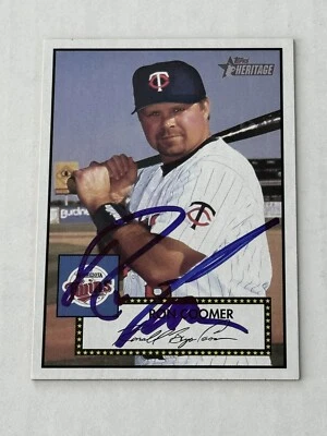 Ron Coomer 2001 Topps Heritage Authentic Signed Autograph Auto Minnesota Twins🔥 - Image 1 of 3