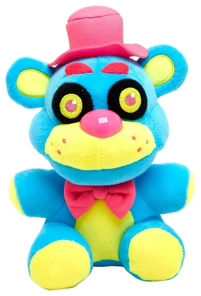 Funko FNAF Blacklight Freddy Blue & Pink 2017 Five Nights at Freddys Plush