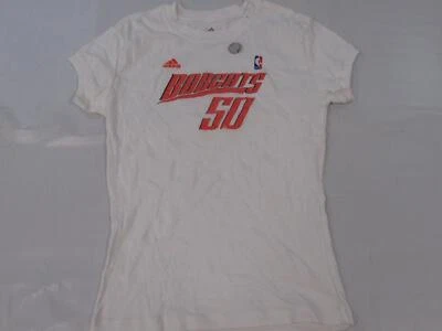 New Charlotte Bobcats #50 Womens Size L Large White Adidas Short Sleeve Shirt - Image 1 of 3