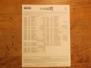 TF-2 Type R Parts Listing (VG #2) - Kyosho Pure Ten Spider TF-2 TF2 Type R - Picture 1 of 1