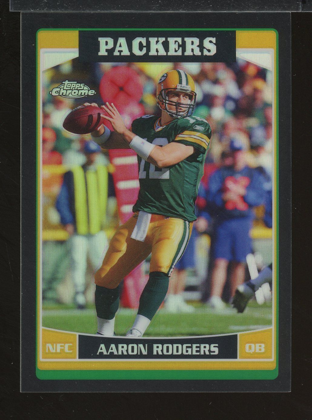 2006 Topps Chrome Black Refractor #14 Aaron Rodgers Green Bay Packers 150/199