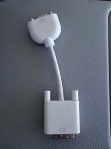Genuine Apple Mac Male DVI to VGA Monitor Video Adapter Cable (DVI-I to VGA) - Picture 1 of 5