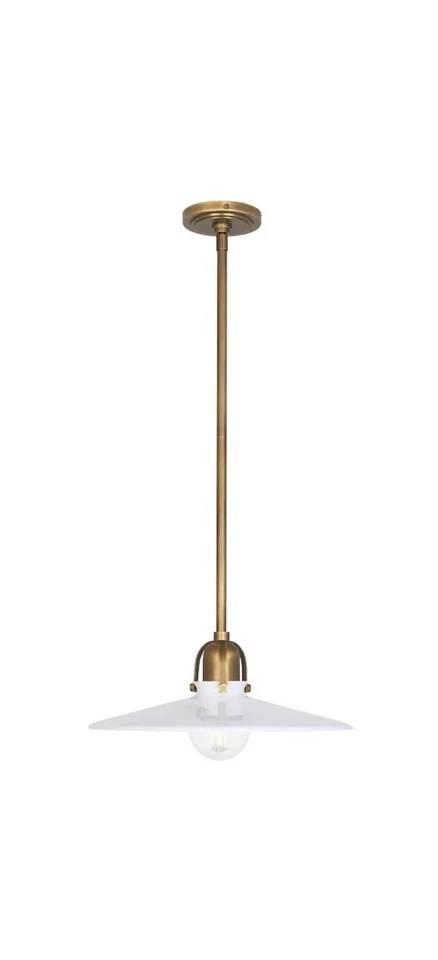 Robert Abbey Rico Espinet Arial 1 Light Pendant, Warm Brass - 615 - Image 1 of 4