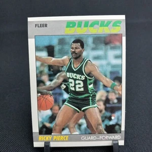Fleer Ricky Pierce 1987 #87 Milwaukee Bucks baloncesto (1A355) - Imagen 1 de 3