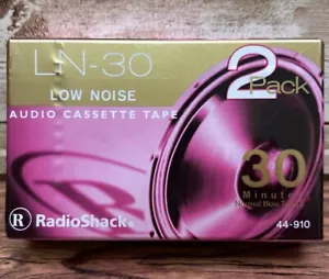 2 Pack Radio Shack Ln-30 low Noise Audio 4 Cassette Tape New Sealed 30 Min - Picture 1 of 3