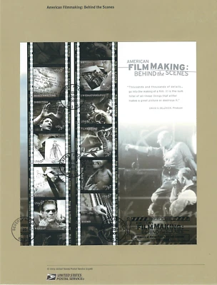 Scott #3772...37 Cent...Film Making...First Day of Issue...Sheet of 10 - Image 1 of 2