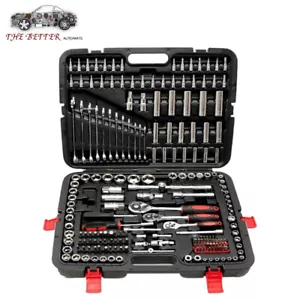 216 Pcs Mechanic Tool Set 1/4" 3/8" 1/2" Socket Wrench Sets With 72tooth Ratch - Picture 1 of 8