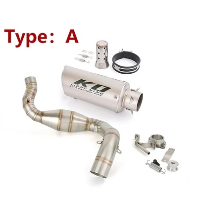 Tubo silenciador punta de enlace medio sistema de escape deslizable para BMW G310R G310GS 2016-2025 Foto 1 de 4