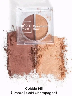 M2Ü M2U NYC COBBLE HILL Eyeshadow Duo Matte Shimmer .07 oz. / 2 g NEW - Image 1 of 3