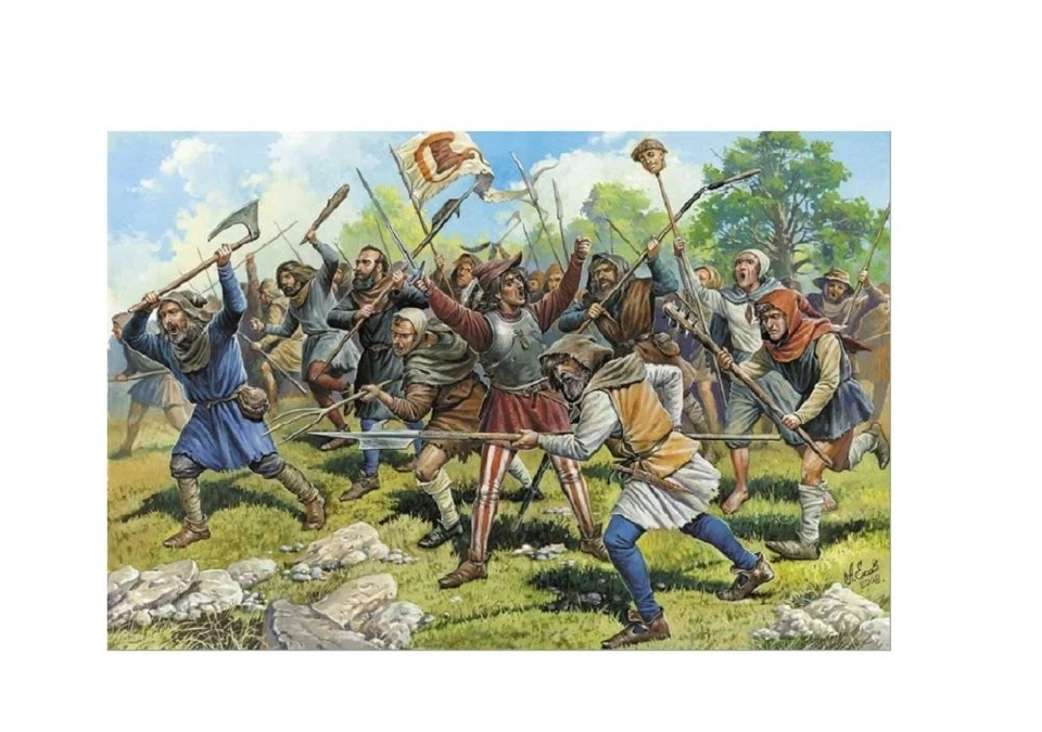 Medieval Peasant Army 1 72 Figuren Zvezda 8059