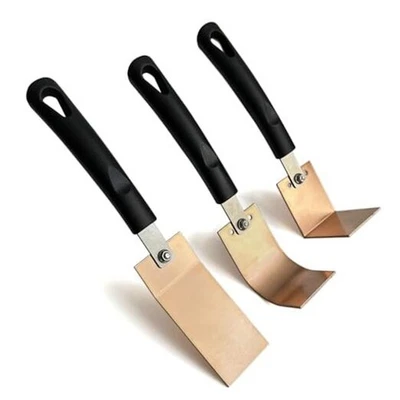 Cuchara de cobre soldador respaldo herramientas soldadores ayudante MIG soldadura por puntos 3 juegos Foto 1 de 4