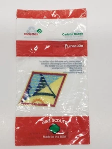 Girl Scouts Primitive Camper Cadette Badge Iron-On Patch Item#61619 - Picture 1 of 2