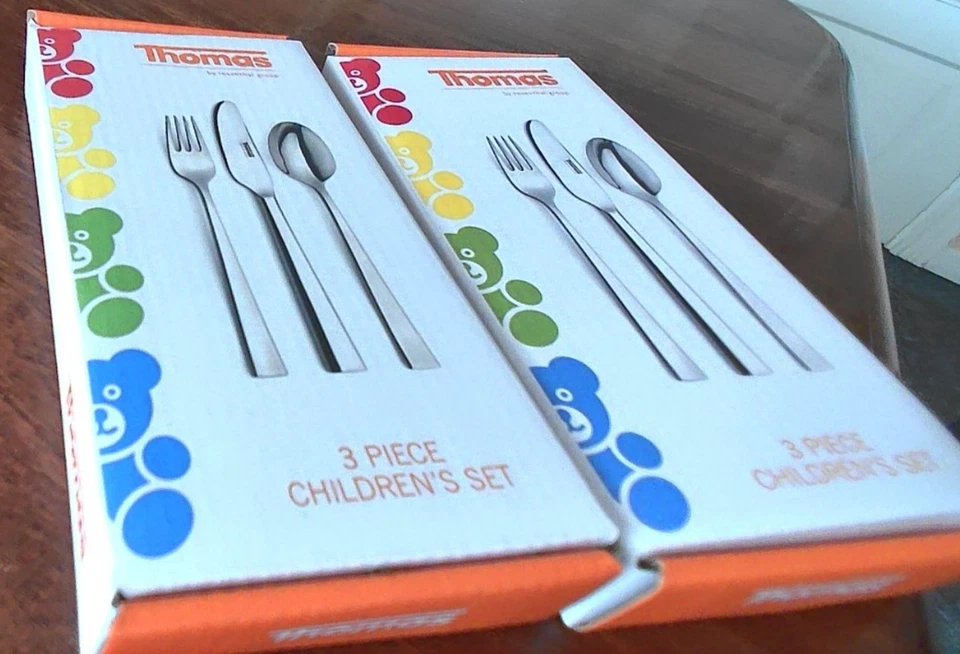 2 x THOMAS - Kinderbesteck je 3-tlg. NEU  OVP - Bild 1 von 1