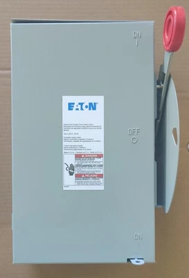 Eaton 100 Amp 24,000 Watt Outdoor Electrical Double Throw Safety Transfer Switch - Image 1 of 4