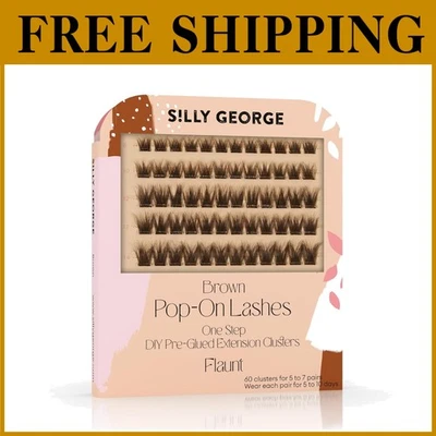 Pre-Glued Lash Clusters - Brown, 5-7 Pairs - Image 1 of 4