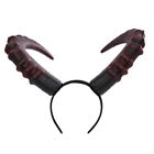 Pu Halloween Demon Horns Headband Devil Ox Horn Hairband  Dressing Up Props
