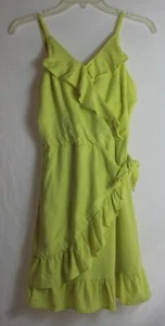 HABITUAL SUNNY YELLOW LINEN BLEND SUNDRESS SZ 16 EUC DHA189 - Picture 1 of 3