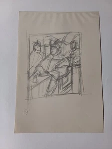 ALBERTO GIACOMETTI LITOGRAFIA EINAUDI FOTOLITOGRAFIA TIMBRO A SECCO TRE FIGURE - Imagen 1 de 5