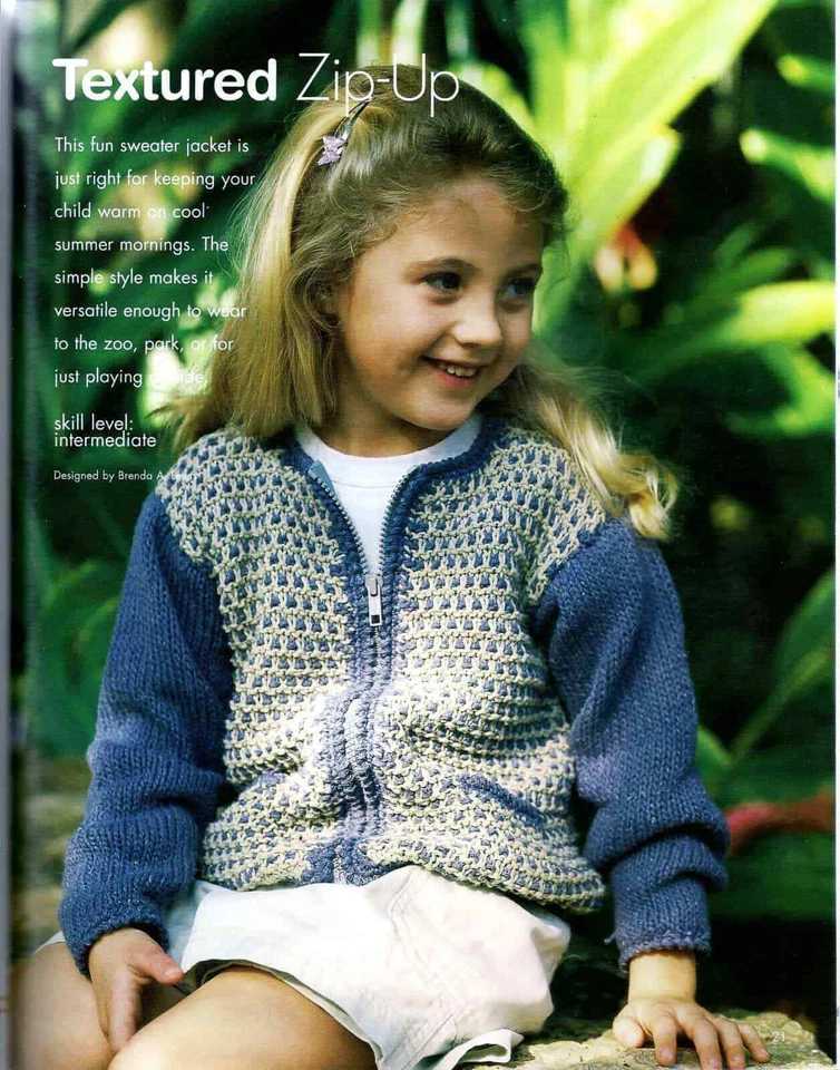 SWEATERS FOR KIDS to KNIT in WORSTED & SPORT WT YARN - BETTER HOMES & GARDENS - Image 1 of 1