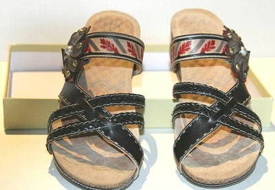 Spring Step L'Artiste Black Deonna Sandal Size 38 Brand New Fits Like Size 7 - Image 1 of 4