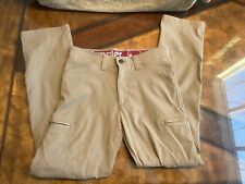 Wrangler outdoor cargo pants men's 29 x 30 Brown nylon Flex stretch Hiking