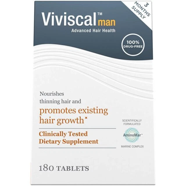 Viviscal Men's Hair Growth Supplements - 180 Pills