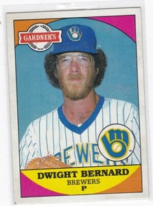 1983 Topps Gardner's Bakery #2 Dwight Bernard Brewers Free Shipping!