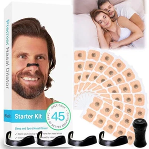 45 Pairs Magnetic Nasal Strips Nasal Breathing Dilators Breathing Intake Bands - Picture 1 of 7