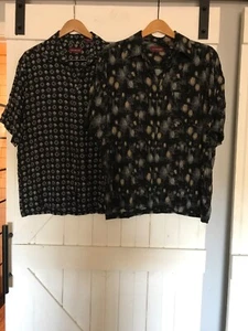Lot of 2 Casual Short Sleeve Summer Shirts Men’s Large - Picture 1 of 7