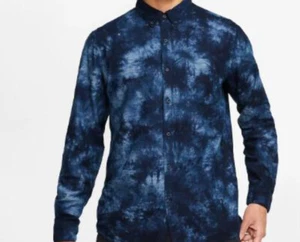 Hurley Jerry Langarm Webshirt (M) blau CI5641 - Bild 1 von 1