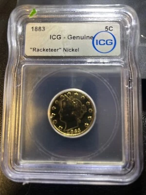 *EXCLUSIVE* 1883 5c “Racketeer” Nickel (ICG GENUINE CERTIFIED)  - Image 1 of 2