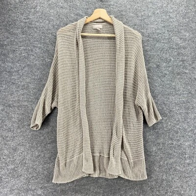 Cárdigan Forever 21 Mujer M Gris Medio Tejido Frente Abierto Manga 3/4 Informal Sólido Foto 1 de 4