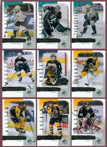 2000-01 UPPER DECK SP AUTHENTIC NHL HOCKEY CARD 1 TO 90 SEE LIST