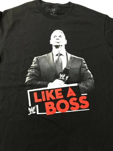 WWE AUTHENTIC VINCE MCMAHON LIKE A BOSS T-SHIRT ADULT MEDIUM NEW Cover