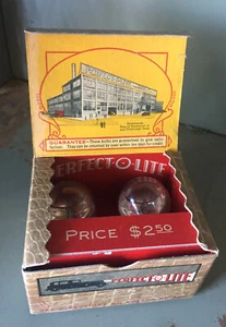 Vintage Gas Station Perfect-O-Lite Auto Headlight Bulbs in Original Box 1930’s - Picture 1 of 5