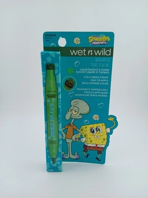 Wet N Wild SpongeBob Double The F.U.N. Liquid Eyeliner & Stamp Party’s Here NEW - Image 1 of 4
