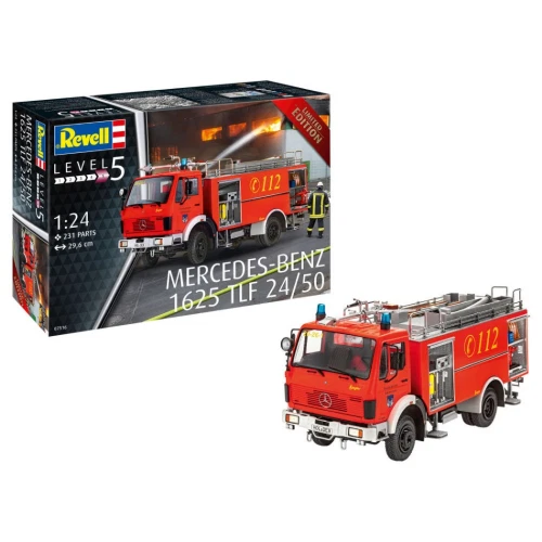 Revell FIRE ENGINE MERCEDES 1625 TLF 24/50 KIT 1 24 - RV07516