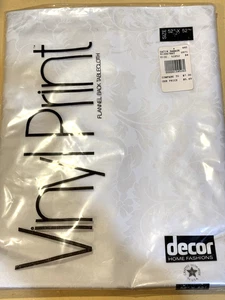 Vinyl Print Flannel Back Tablecloth by Decor Home Fashions 52"x52" Satin Damask - Picture 1 of 3
