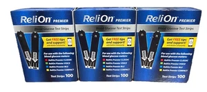 300 ReliOn Premier Blutzuckerteststreifen ~ GR8 datiert ~ 2/27 ~ 50,99 $ ~ kostenloser Versand - Bild 1 von 2