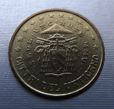 Vaticano 2005 año - moneda 50 céntimos de euro Sede Vacante MMV (Asiento Vacante) Foto 1 de 2