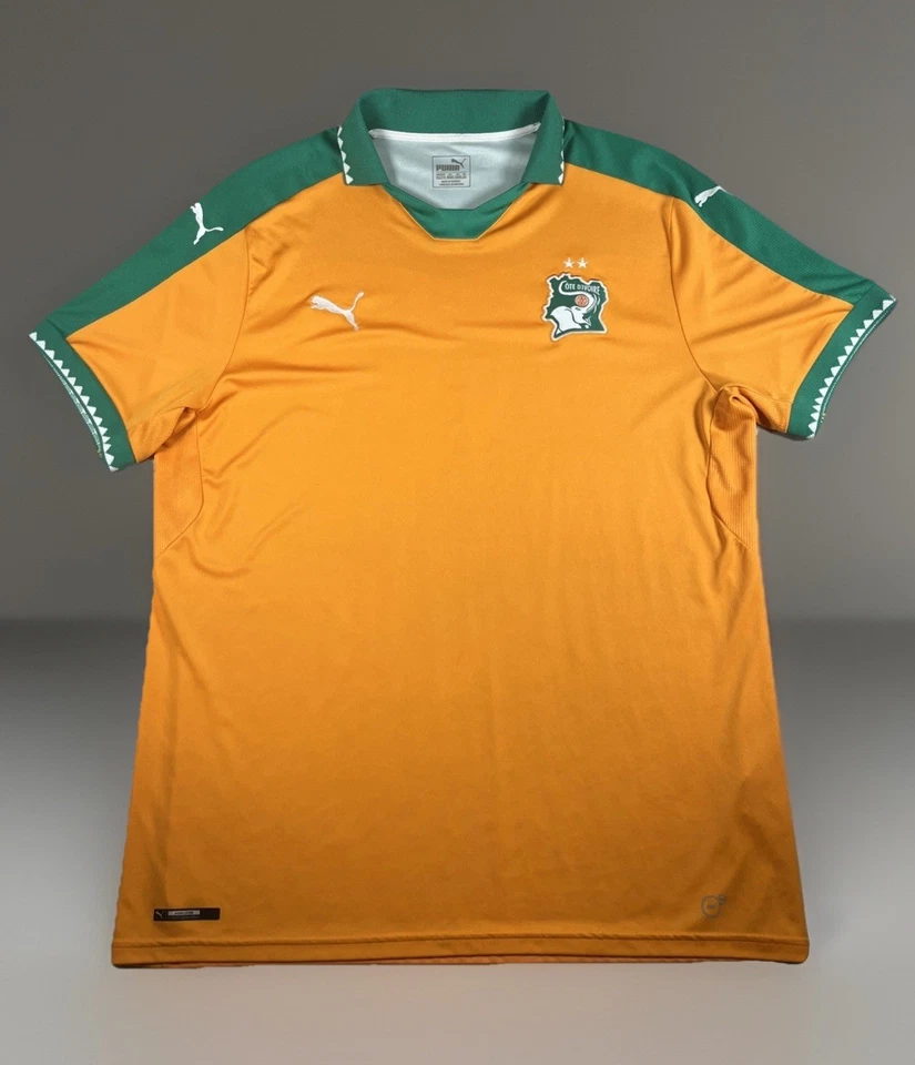 Camiseta de fútbol Costa de Marfil 2016-17 Costa de Marfil Puma local talla 2XL Foto 1 de 4