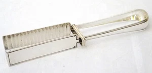 Vtg Christofle Silver Plated Asparagus Tongs Armorial Engraving Art Deco France - Picture 1 of 3