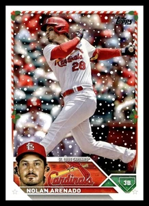 2023 Topps Holiday  #H170 Nolan Arenado St. Louis Cardinals Baseball Card - Picture 1 of 2