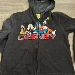 Disney Black Sweatshirt Vibrant Graphics Official Merchandise - Picture 1 of 3